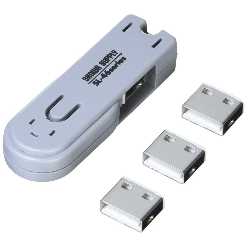 サンワサプライ USBコネクタ取付けセキュリティ SL-46-W