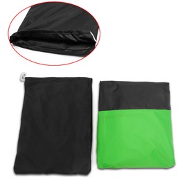 sourcingmap XL 190T Motorcycle Cover Black Green Waterproof UV Protector