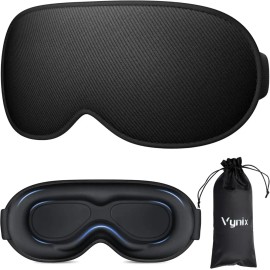 Vynix 남성 여성용 Vynix 수면 마스크 - 100 암막 무압 3D 여행 낮잠 야간 근무 사무실용 조절 가능한 빛 차단 [Gray] Vynix Sleep Mask for Men and Women - 100% Light Block, Pressure-Free 3D Travel Nap Night Shift Office Adjustable Light Blocking [Gray]