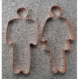 Restroom Sign People Men and Women Cookie Cutter Set