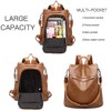 shepretty Women's Backpack, Anti-Theft Shoulder Bag, Multifunctional School Bag Leather,