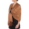 Sakkas Large Soft Silky Pashmina Shawl Wrap Scarf in Solid