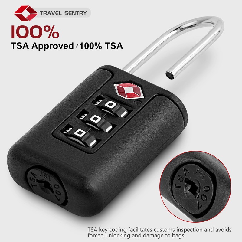Romon Pack of 2 TSA Luggage Locks, TSA Lock with
