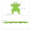 Relaxdays Set of 5 Frog Design Bath Stickers with Suction