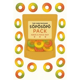 SÖPÖSÖPÖ Scandinavian Treat Pack – Fruit Rings Gummies – 150g Nordic Candy Bag – Juicy, Chewy & Naturally Colored – Vegan – soposopo Pack