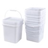 Teyyvn 5 Gallon Plastic Square Bucket with Lid and Handle,