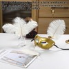 SOGUGOM White Craft Ostrich Feathers - 30PCS 6-8 Small Ostrich