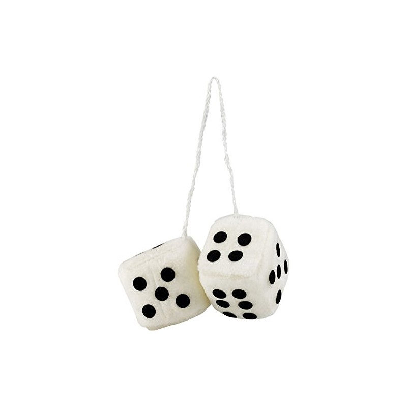 Bell Automotive 22-1-33606-8 Fuzzy Dice/White