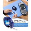 5 Packs Replacement for Dymo LetraTag Label Maker Tape Refills