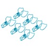 100pcs Binder Clips Cute Cartoon Peach Shape Metal Hollow Tail