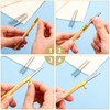 WILLBOND 4 Pieces Punch Needle Kit 1 Piece Wooden Handle