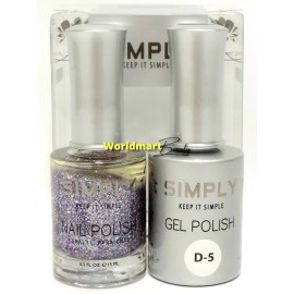 Simply Gel Nail Polish 0.5fl.oz UV/LED Gel Color Duo D-5