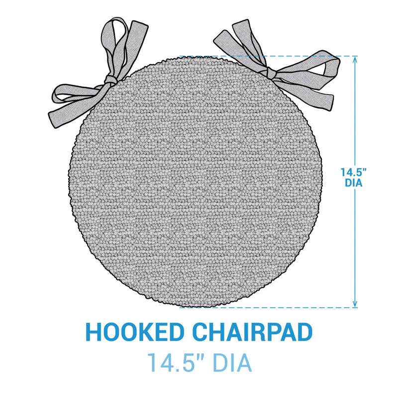 Park Designs Bless Our Home Hooked Chair Pad, Farmhouse Style