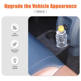 Daeiclru Trash Can Compatible with Ford Maverick 2024 2023 2022, Multi-Function Trash Can Trash Bin with Cup Holder Extra Rear Storage Box Insert Organizer Maverick Accessories