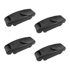 4 Pieces Black Car Seat Belt Buckle, Adjustable Seat Chest Buckle, Multi-Functional Replacement, Available For Adults And Children, Car Seat Belt Buckle Clip.