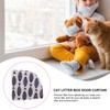 Kisangel Cat Litter Box Curtain, Self Cleaning Litter Case Door