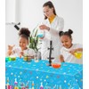 Inspireyee 4 Pieces Science Party Tablecloth Decorations Crazy Scientist Theme