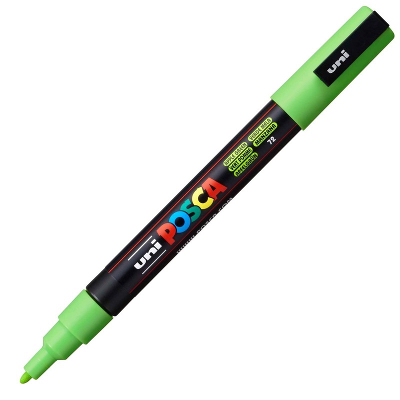 Posca Acrylic Paint Marker, Fine, 1 item, Apple Green