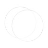 BENECREAT 2 x Clear Acrylic Circle Disc, 3 mm Thick