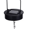 Hanging Solar Light Bronze Iron Metal Hollow Pattern Outdoor Lawn