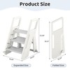 CuFun Toddler Step Stool for Bathroom Sink Kitchen Counter,Adjustable 2