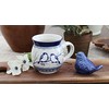 Blue Rose Polish Pottery - Bluebird Bubble Mug - 16