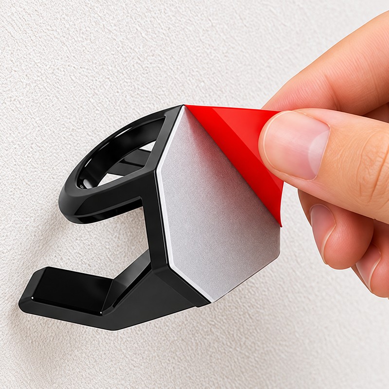 Adhesive Hat Racks for Wall & Door – Plastic No-Drill