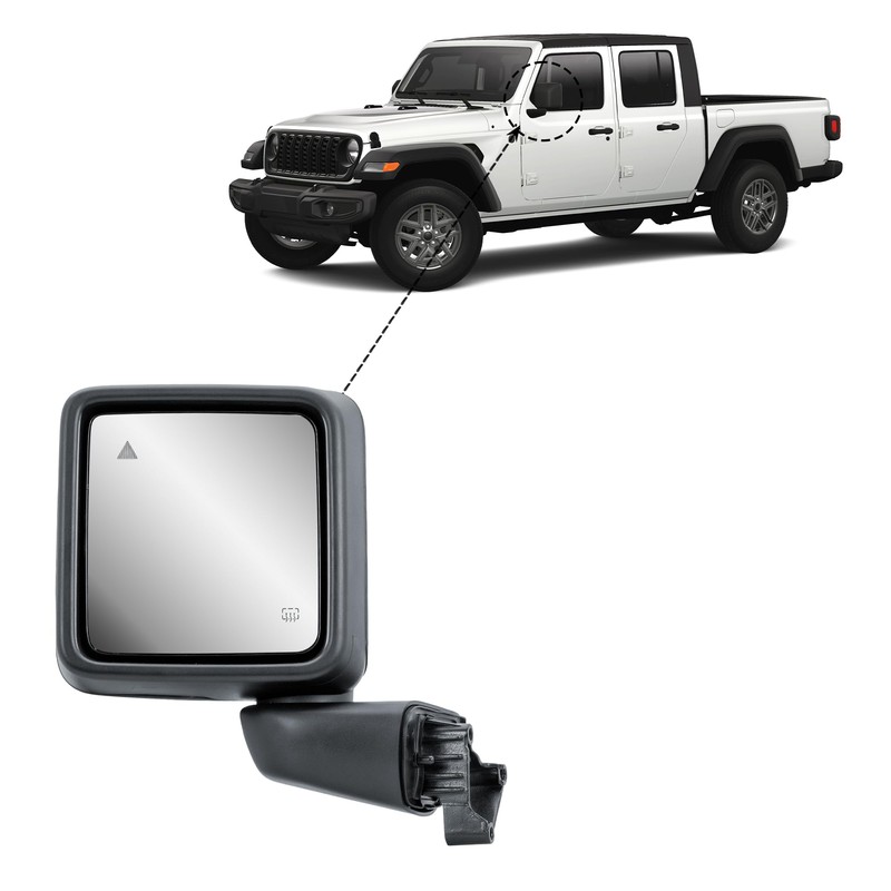 Replacement Driver Left Side Door Mirror Power and Heated with