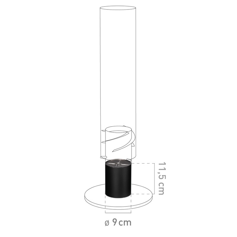höfats - Spin Raiser 120 Black - Increases höfats Table
