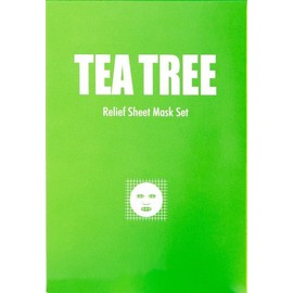 Tea Tree Sheet Mask – Hydrating & Pore-Clearing Face Mask, Korean Beauty (5-Pack)