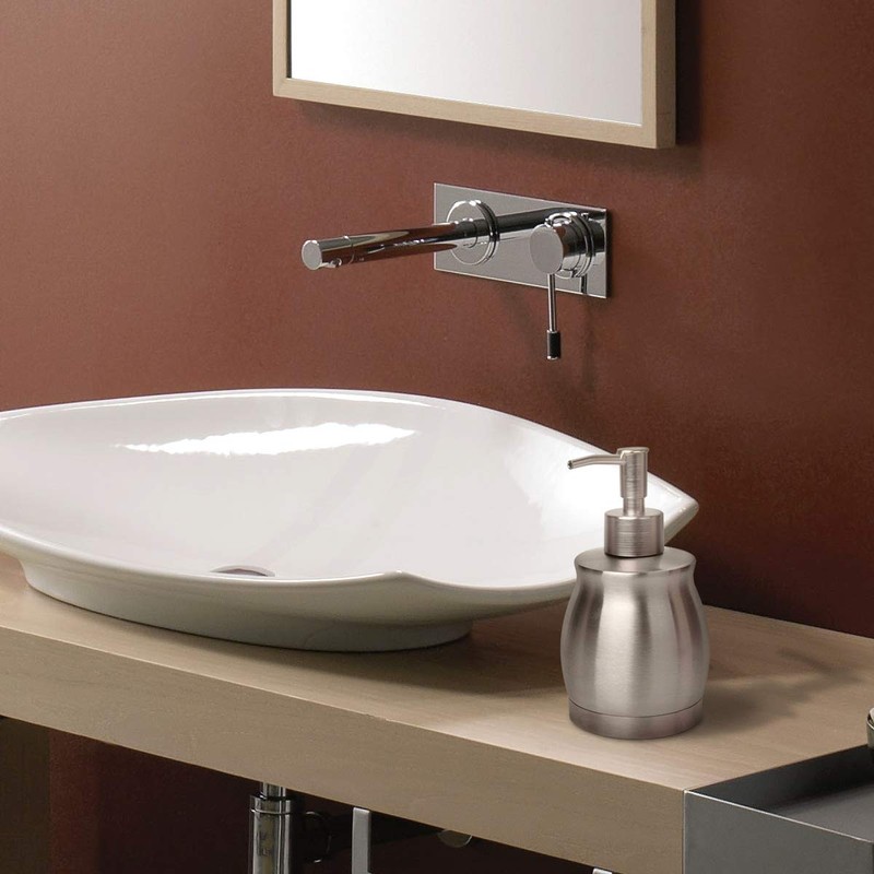 LALA DOLCE Stainless Steel Countertop Soap Dispenser Liquid Bottle and