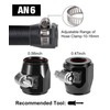 EVIL ENERGY 6AN Hose Finisher Clamp Aluminium Black for Stainless