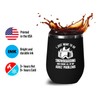 Snowboard Black Wine Tumbler 12oz - i just want -