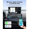 【Upgrade】Y-METDRIVING Single Din Motorized Flip Out Touchscreen Car Radio with