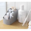 Cobenga 4 Pack Divided Storage Baskets, Grey Cosmetic Box Organiser,