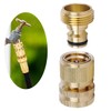 Uni-Fine Garden Hose Quick Connector Brass Quick Hose End Connector