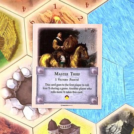 Tabletop Monthly Master Thief Card compatible with Catan's Settlers of Catan, Seafarers, and Catan Expansions, 5th Edition