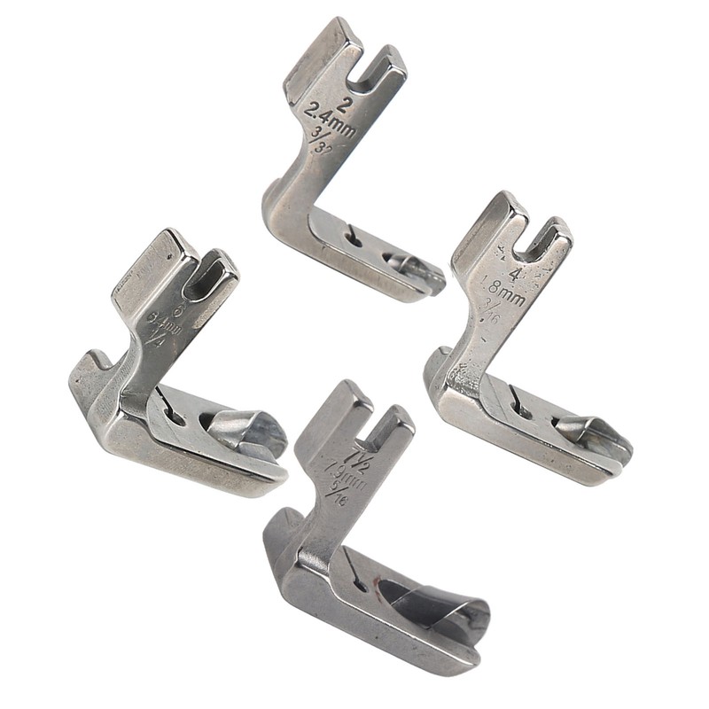4PCs Presser Foot Sewing Machine Accessories Durable Crafts Stainless Steel