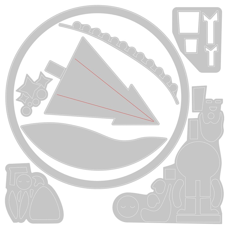 Sizzix Thinlits Snowdome Christmas Die Set
