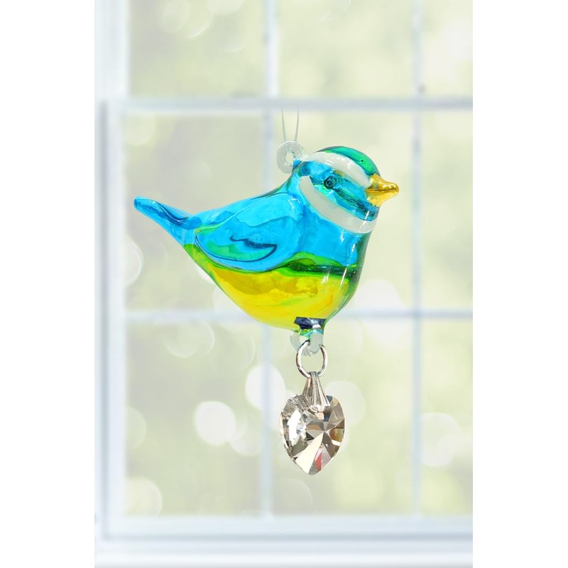 Wild Things Handmade Pretty Little Birds Glass Bird Suncatcher Crystal