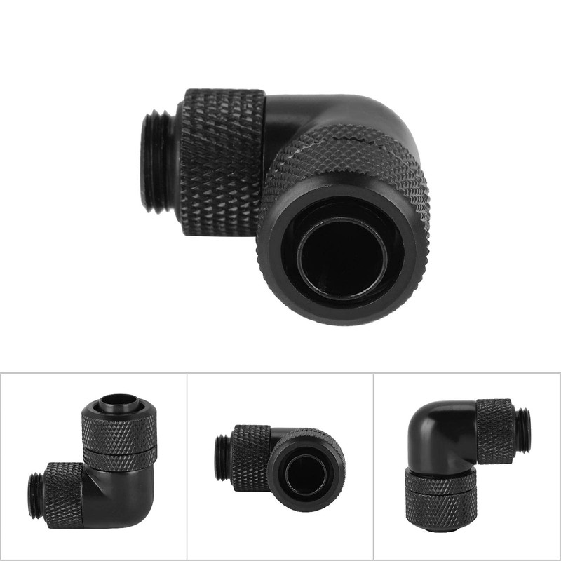G1/4 Water Cooling Fitting, 90 Degree Right Angle Elbow Water
