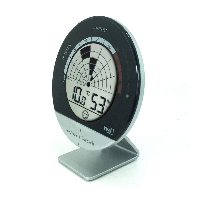 TFA Dostmann Mould Radar Digital Thermo-Hygrometer - Black