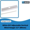 DIY Adjustable Vertical Blind Hanger 3.5” (89mm) Replacement White Hangers