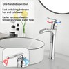 Chrome Bathroom Faucet GGStudy Waterfall Bathroom Faucet Single Handle One