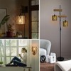 Gold Hollow drum lampshades, unique moroccan pattern small round metal