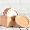 Ceylon Teabox Wooden Coasters Set with Holder for Drinks Set