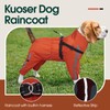 Kuoser Waterproof Dog Raincoat with Legs, Lightweight Dog Rain Jacket