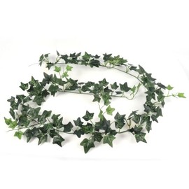Set of 2 Mini English Ivy Garlands - 6-Foot Realistic Faux Greenery - UV Resistant for Indoor & Outdoor Decor - Perfect for Weddings, Events, Home & Office