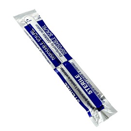 Disposable Scalpel #20 with Ruler Marks (0cm to 6cm) Plastic Handle - Sterile - 10/Box - Carbon Steel Blade - for Podiatry, Dermaplaning, Lab Use, and More. (1)