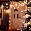 100pcs Wooden Stars for Crafting Christmas Tree Decorations Baubles for